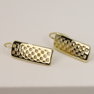 Cercei placati cu aur 14K model CJ203 - 3 cm