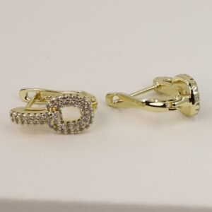 Cercei placati cu aur 14K model CJ230 - 1,4 cm