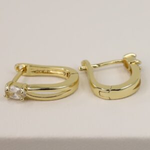 Cercei placati cu aur 14K model CJ229 - 1,4 cm