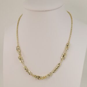 Lant placat cu aur 14K Model LL304 – 45 cm