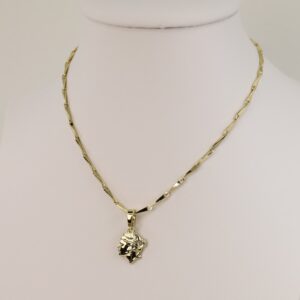 Lant cu pandativ placat cu aur 14K Model LL308 – 45 cm