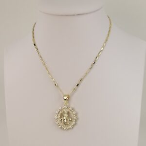 Lant cu pandativ placat cu aur 14K Model LL319 – 55 cm