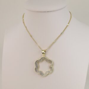 Lant cu pandativ placat cu aur 14K Model LL315 – 60 cm