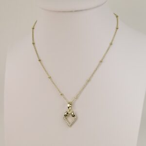 Lant cu pandativ placat cu aur 14K Model LL320 – 45 cm