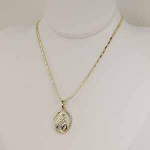 Lant cu pandativ placat cu aur 14K Model LL337  – 55 cm