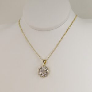 Lant cu pandativ placat cu aur 14K Model LL334 – 45 cm