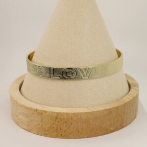 Bratara placata cu aur 14K model BB260 - diametru 7 cm