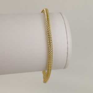 Bratara placata cu aur 14K model BB253 - 19 cm