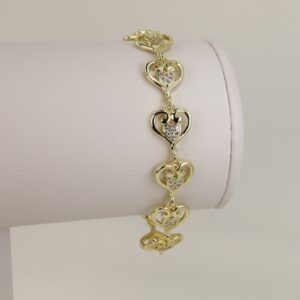 Bratara placata cu aur 14K model BB252 - 19 cm