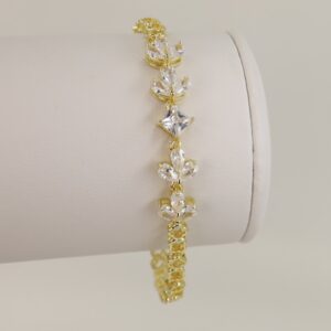 Bratara placata cu aur 14K model BB241 - 21 cm