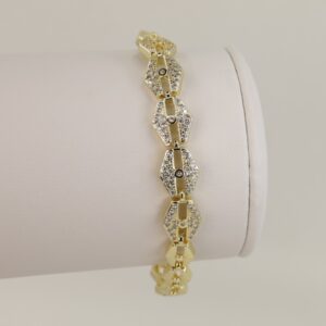 Bratara placata cu aur 14K model BB250 - 19 cm