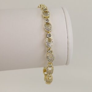 Bratara placata cu aur 14K model BB244 - 19 cm