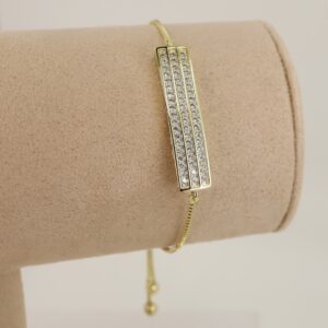 Bratara placata cu aur 14K model BB279 - reglabila