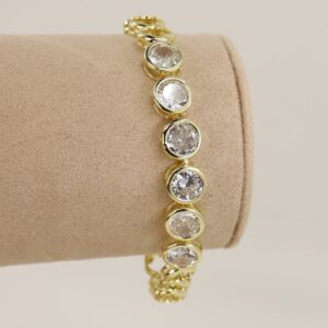 Bratara placata cu aur 14K model BB264 - 19 cm