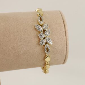 Bratara placata cu aur 14K model BB265 - 19 cm