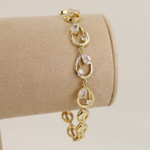 Bratara placata cu aur 14K model BB276 - 21 cm