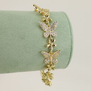 Bratara placata cu aur 14K model BB293 - 19 cm