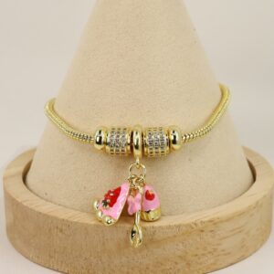 Bratara placata cu aur 14K model BB434 - 21 cm