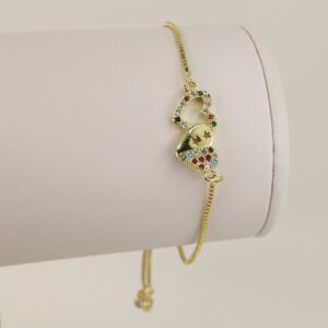 Bratara placata cu aur 14K model BB404 - reglabila