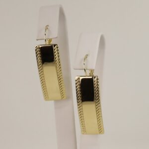 Cercei placati cu aur 14K model CJ432 - 5 cm