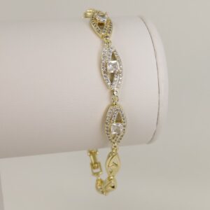 Bratara placata cu aur 14K model BB508 - 19 cm