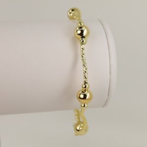 Bratara placata cu aur 14K model BB501 - 27 cm - reglabila