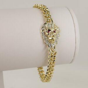 Bratara placata cu aur 14K model BB503 - 19 cm