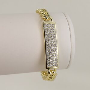 Bratara placata cu aur 14K model BB510 - 19 cm