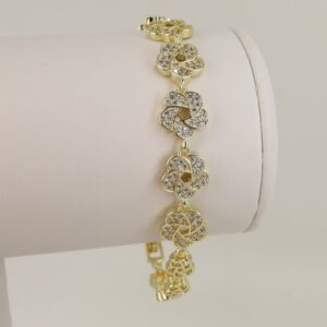 Bratara placata cu aur 14K model BB504 - 19 cm