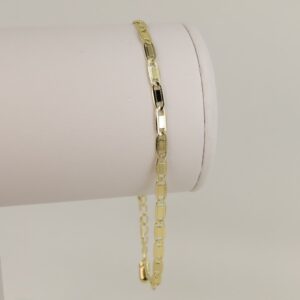 Bratara placata cu aur 14K model BB507 - 27 cm - reglabila