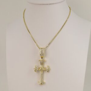Lant cu pandativ placat cu aur 14K Model LL382 – 50 cm