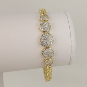 Bratara placata cu aur 14K model BB478 - 19 cm