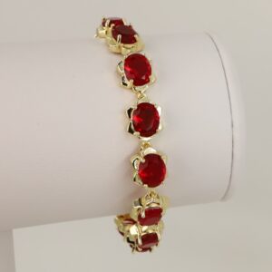 Bratara placata cu aur 14K model BB442 - 19 cm