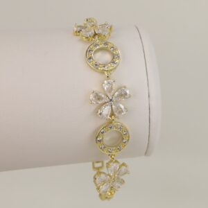 Bratara placata cu aur 14K model BB446 - 19 cm