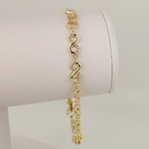 Bratara placata cu aur 14K model BB452 - 21 cm