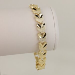 Bratara placata cu aur 14K model BB441 - 21 cm