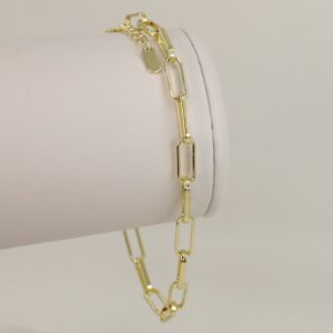 Bratara placata cu aur 14K model BB447 - 27 cm - glezna