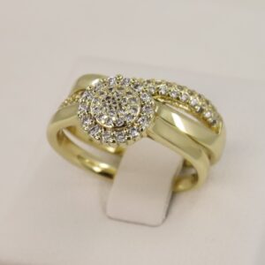 Set 2 inele placat cu aur 14K Model NX212 -  Xuping