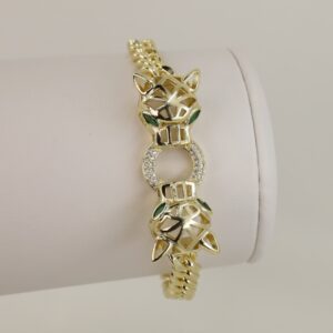 Bratara placata cu aur 14K model BB496 - 19 cm