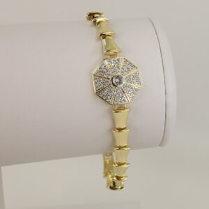 Bratara placata cu aur 14K model BB492 - 19 cm