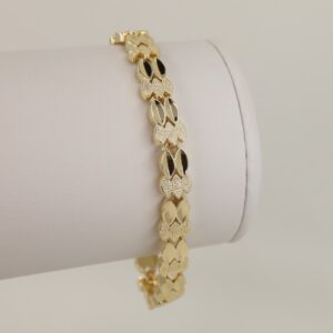 Bratara placata cu aur 14K model BB495 - 19 cm