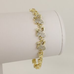 Bratara placata cu aur 14K model BB484 - 19 cm