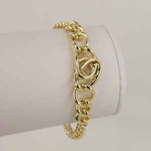 Bratara placata cu aur 14K model BB497 - 19 cm