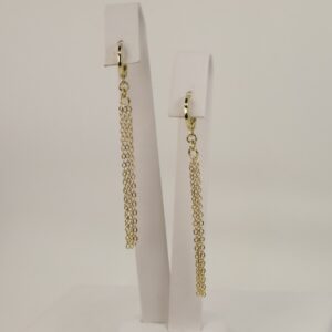 Cercei placati cu aur model CJ590 - dimensiune 6 cm