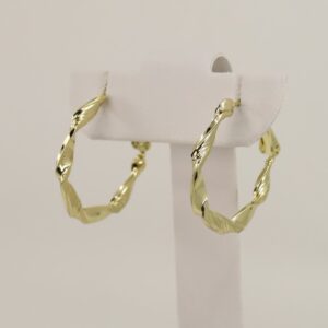 Cercei placati cu aur model CJ625 - dimensiune 1,5 cm