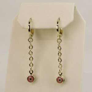 Cercei placati cu aur model CJ601 - dimensiune 4 cm