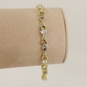 Bratara placata cu aur 14K model BB635 - 19 cm