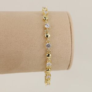 Bratara placata cu aur 14K model BB629 - 19 cm