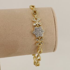 Bratara placata cu aur 14K model BB626 - 19 cm