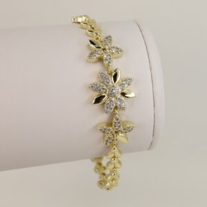 Bratara placata cu aur 14K model BB574 - 19 cm